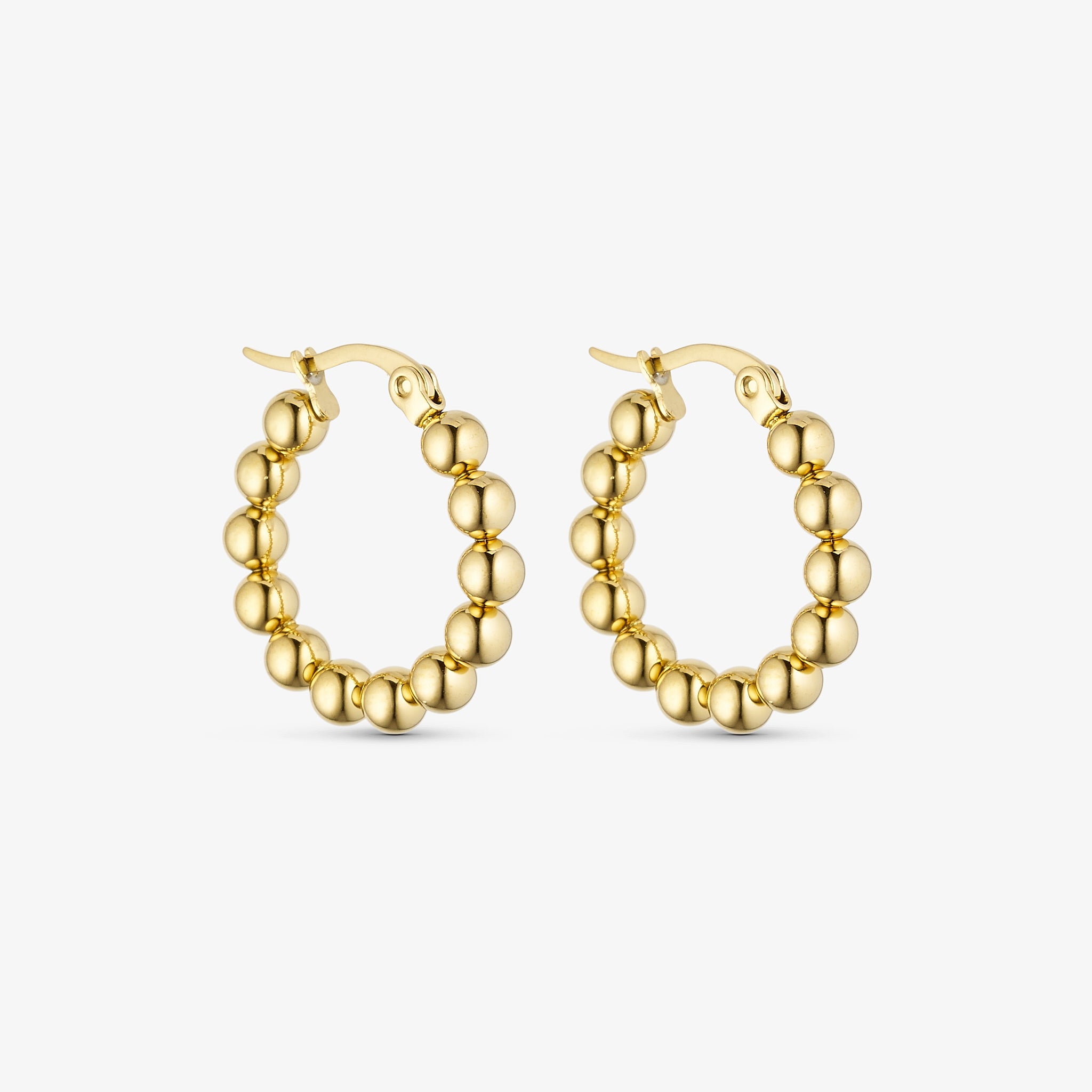 Wolff Jewelry Big Boble Hoops Øreringe 18 karat guldbelagt