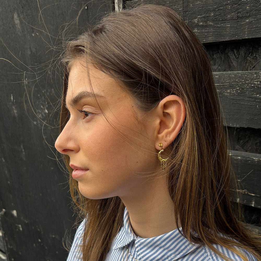 Wolff Jewelry Dreamy Earring Øreringe 18 karat guldbelagt