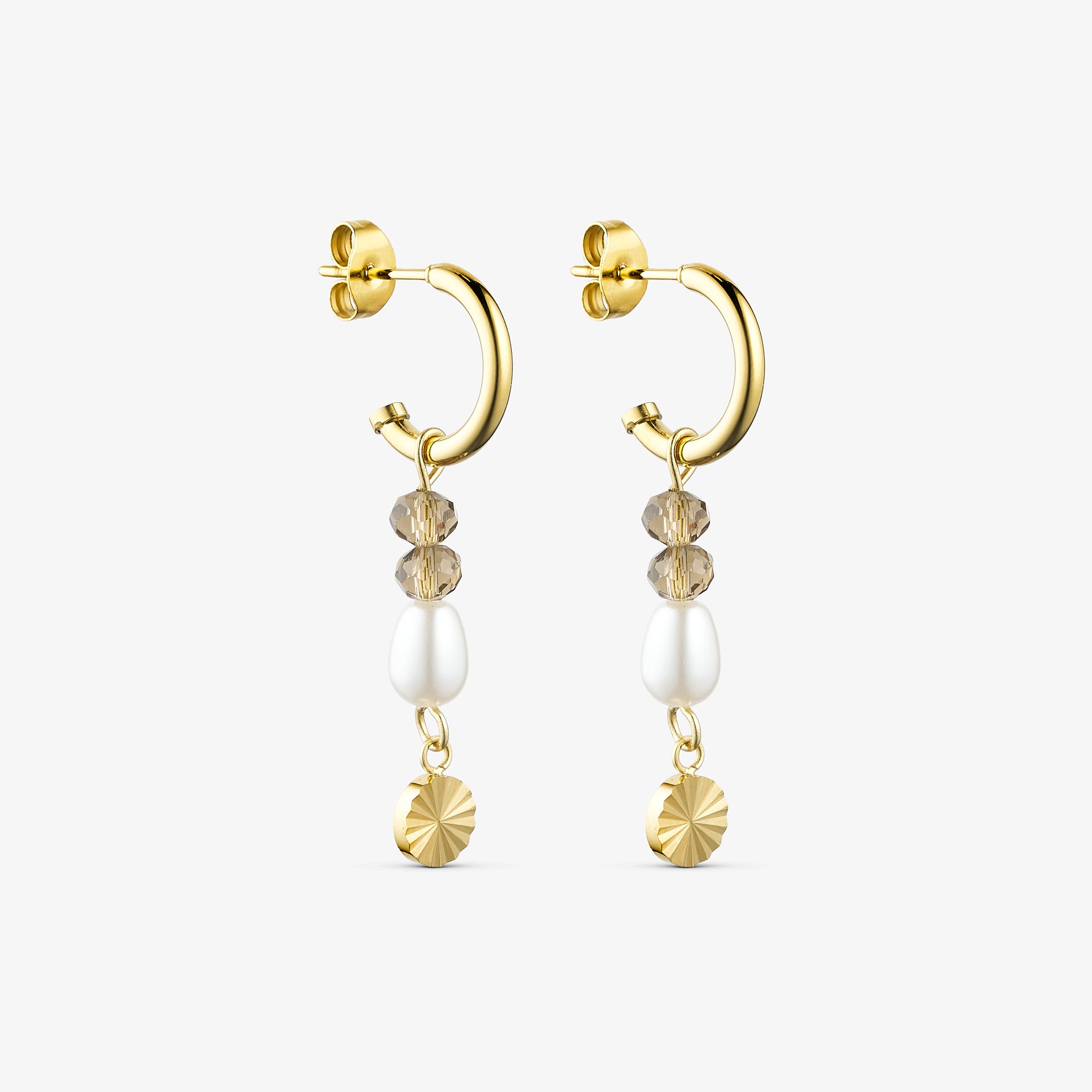 Wolff Jewelry Dreamy Sun Earring Øreringe 18 karat guldbelagt