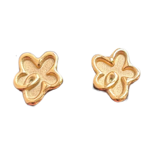 Wolff Jewelry Floral Earring Øreringe 18 karat guldbelagt