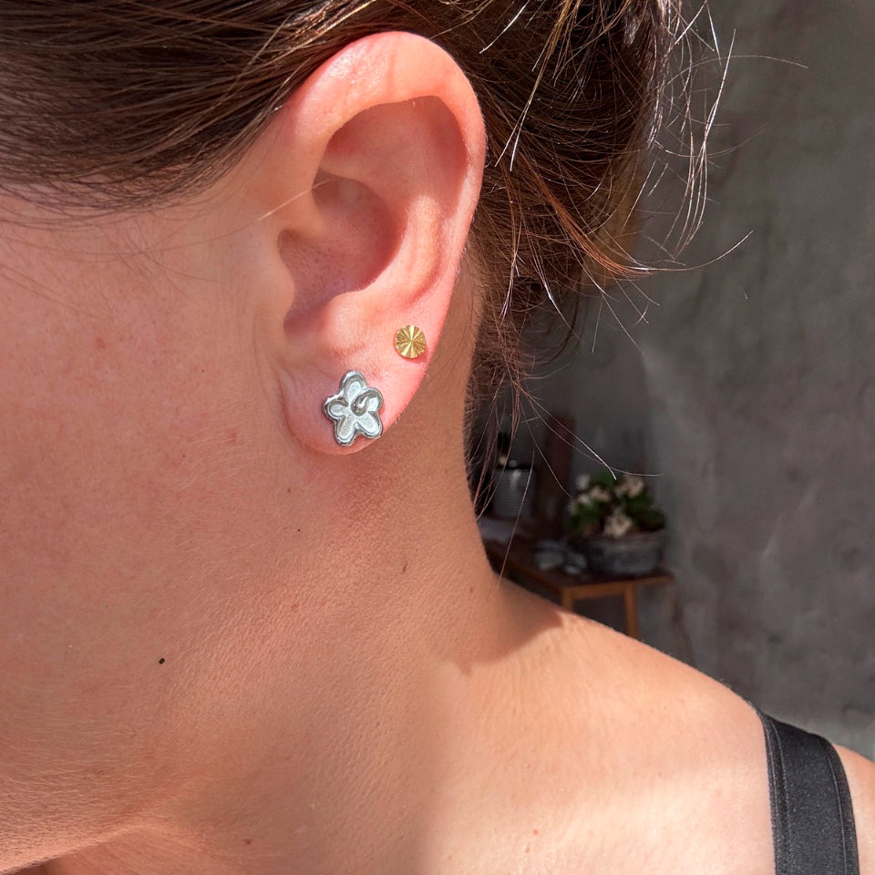 Wolff Jewelry Floral Earring Øreringe Sølvfarvet