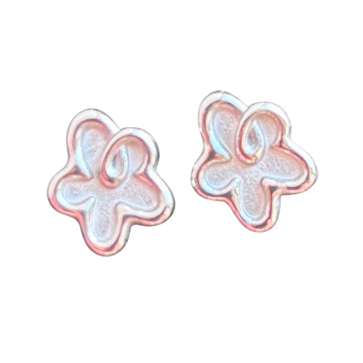 Wolff Jewelry Floral Earring Øreringe Sølvfarvet