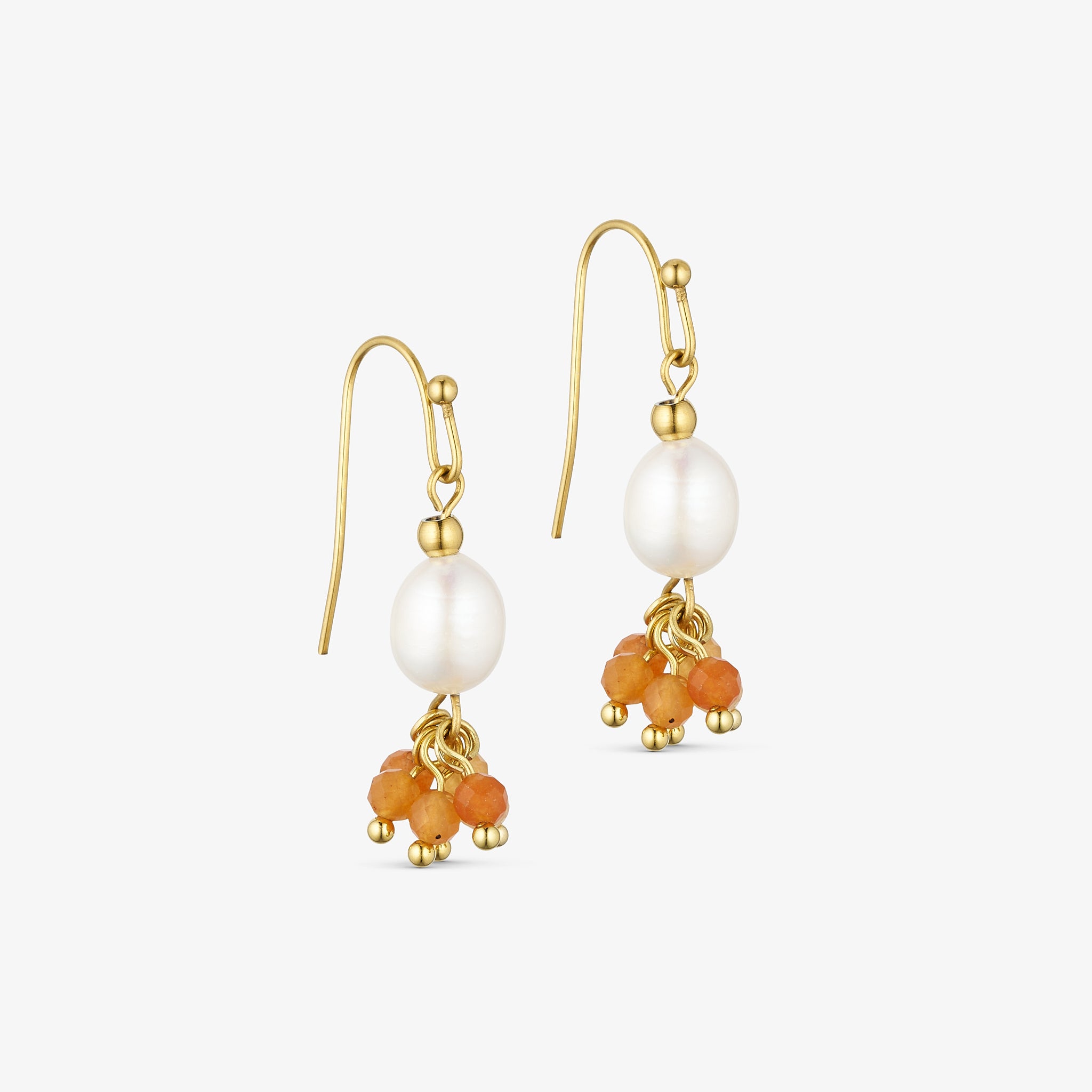 Wolff Jewelry Flory Pearl Earring Øreringe Fersken