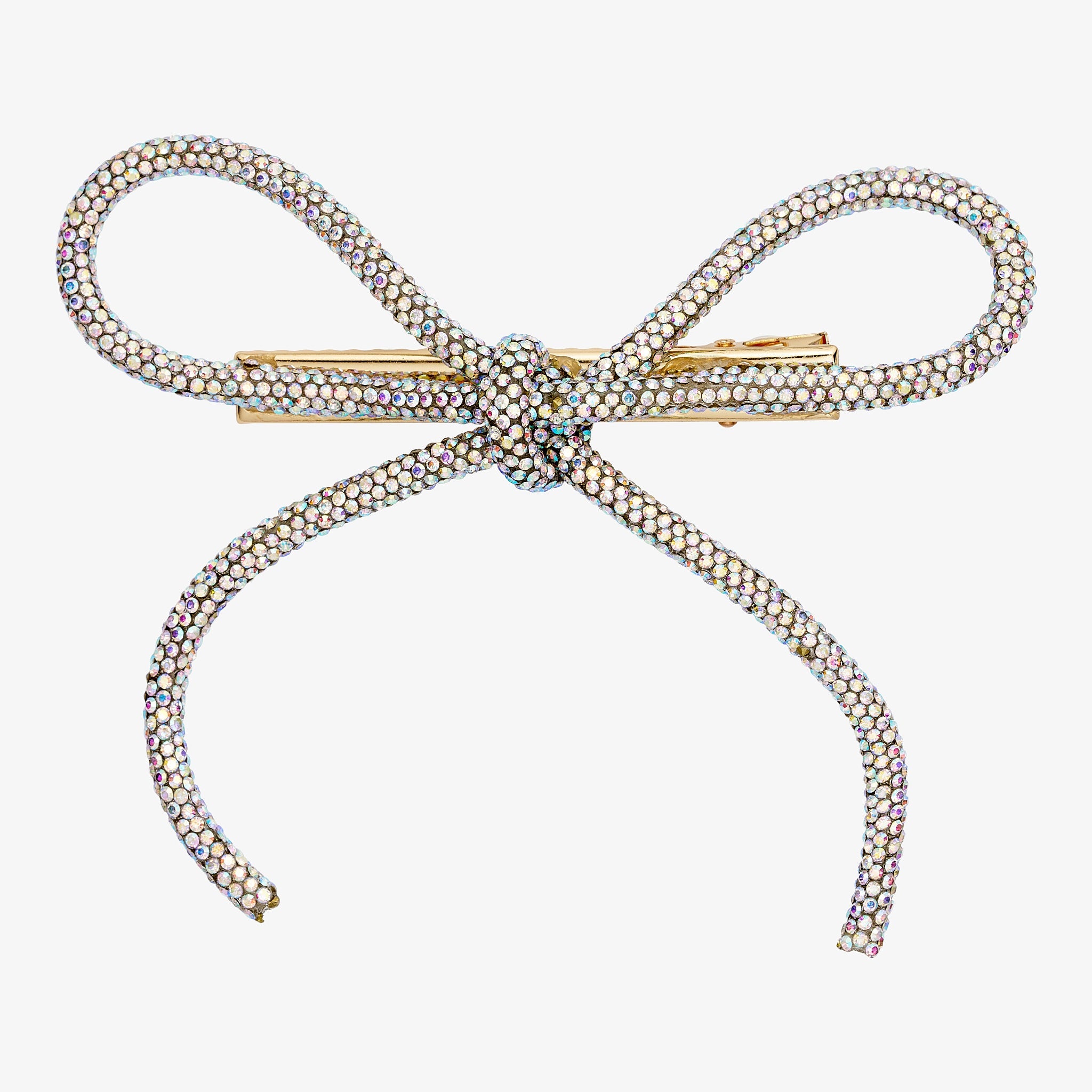 Wolff Jewelry Glitter Bow Hårspænder Sølvfarvet