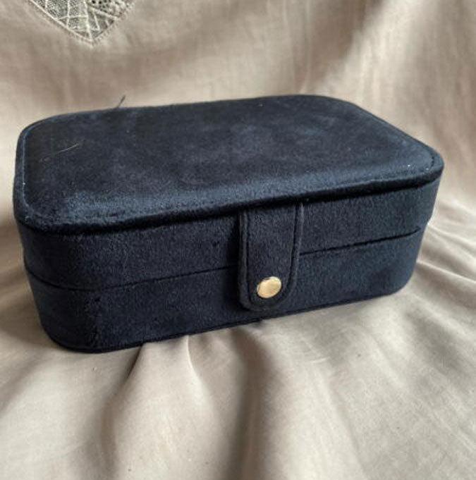 Wolff Jewelry Jewelry Oblong Box w. mirror Smykkeskrin Sort