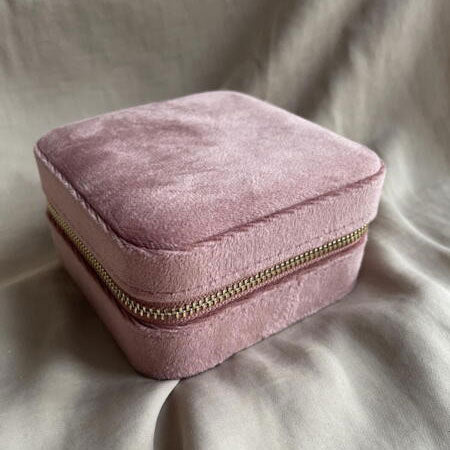 Wolff Jewelry Jewelry Square Box w. mirror - Dusty Pink Smykkeskrin Dusty Pink