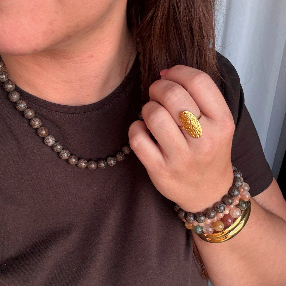 Wolff Jewelry Jusi Pearl Bracelet Armbånd Brown