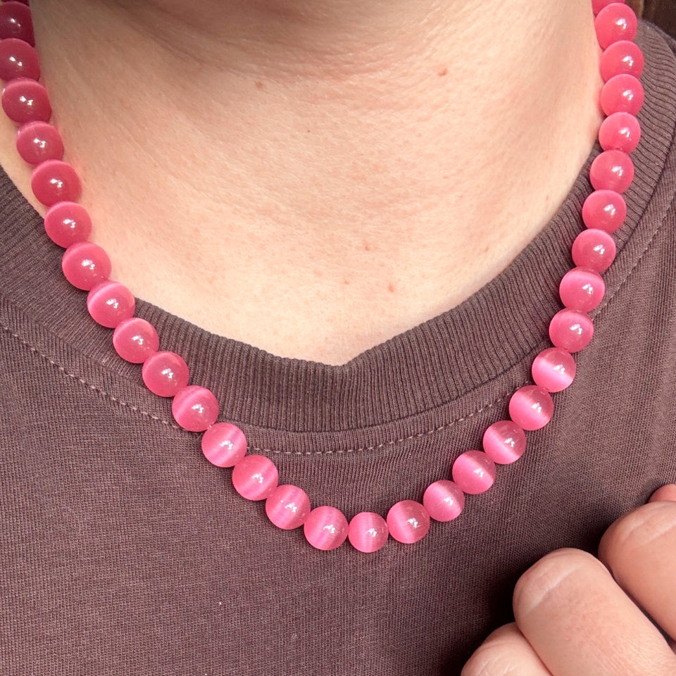 Wolff Jewelry Jusi Pearl Necklace Halskæder Dark Rose