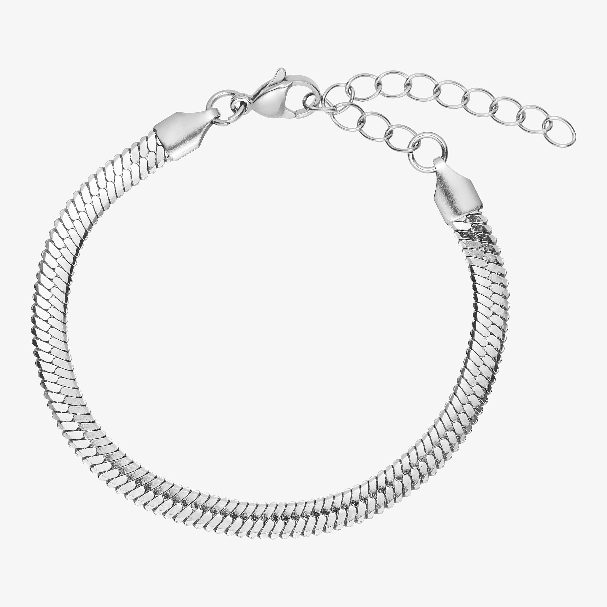 Wolff Jewelry Kleo Big bracelet 5mm Armbånd Sølvfarvet