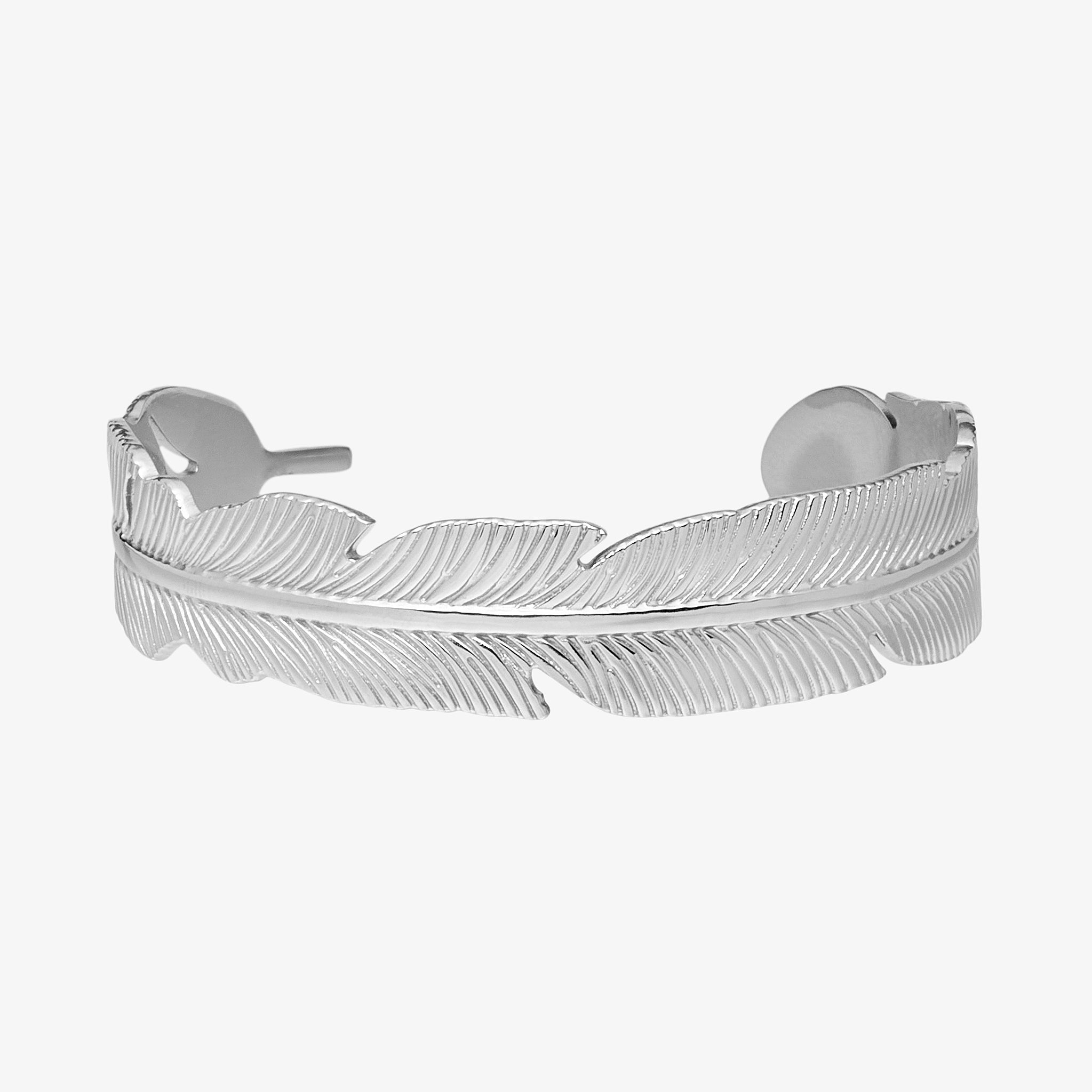 Wolff Jewelry Leafy Armcuff Armbånd Sølvfarvet