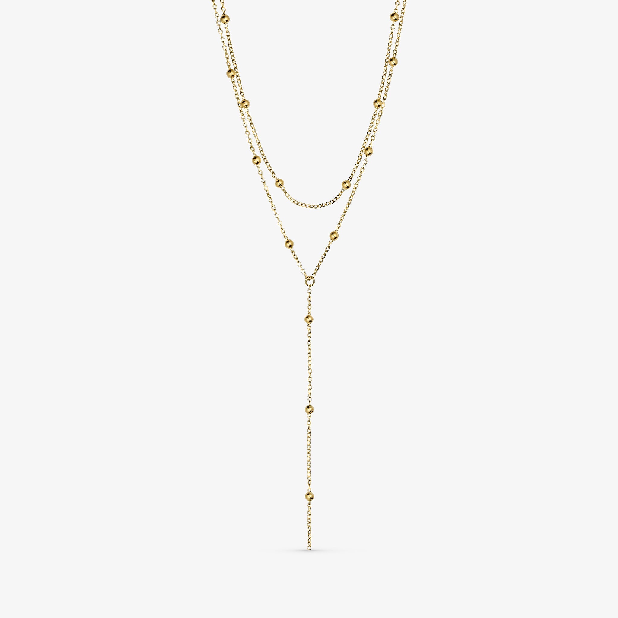 Wolff Jewelry Mini Boble Necklace Halskæder 18 karat guldbelagt