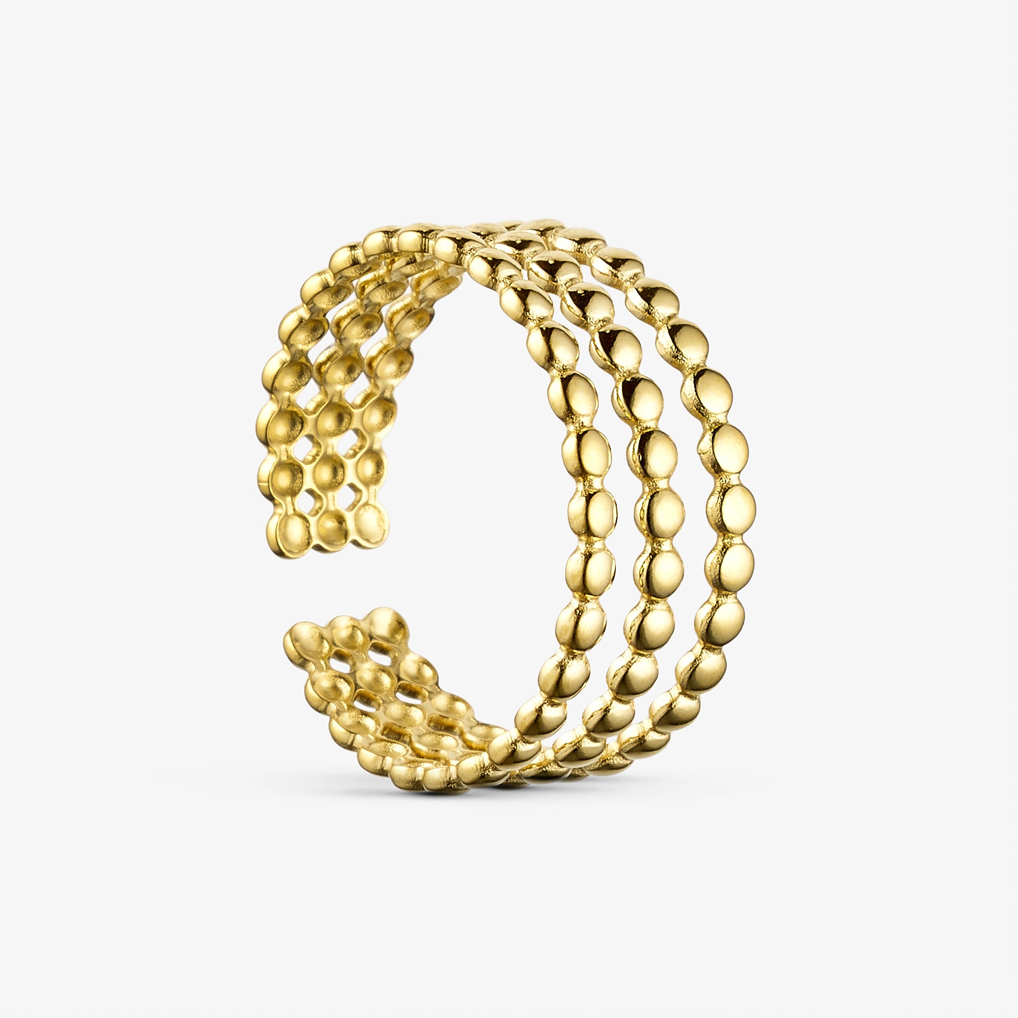 Wolff Jewelry Mini Boble Ring Ringe 18 karat guldbelagt