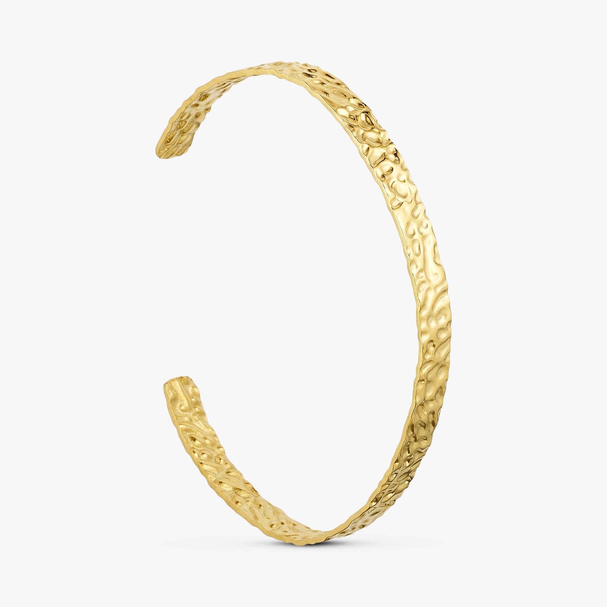 Wolff Jewelry Rustic Bangle Armbånd 18 karat guldbelagt