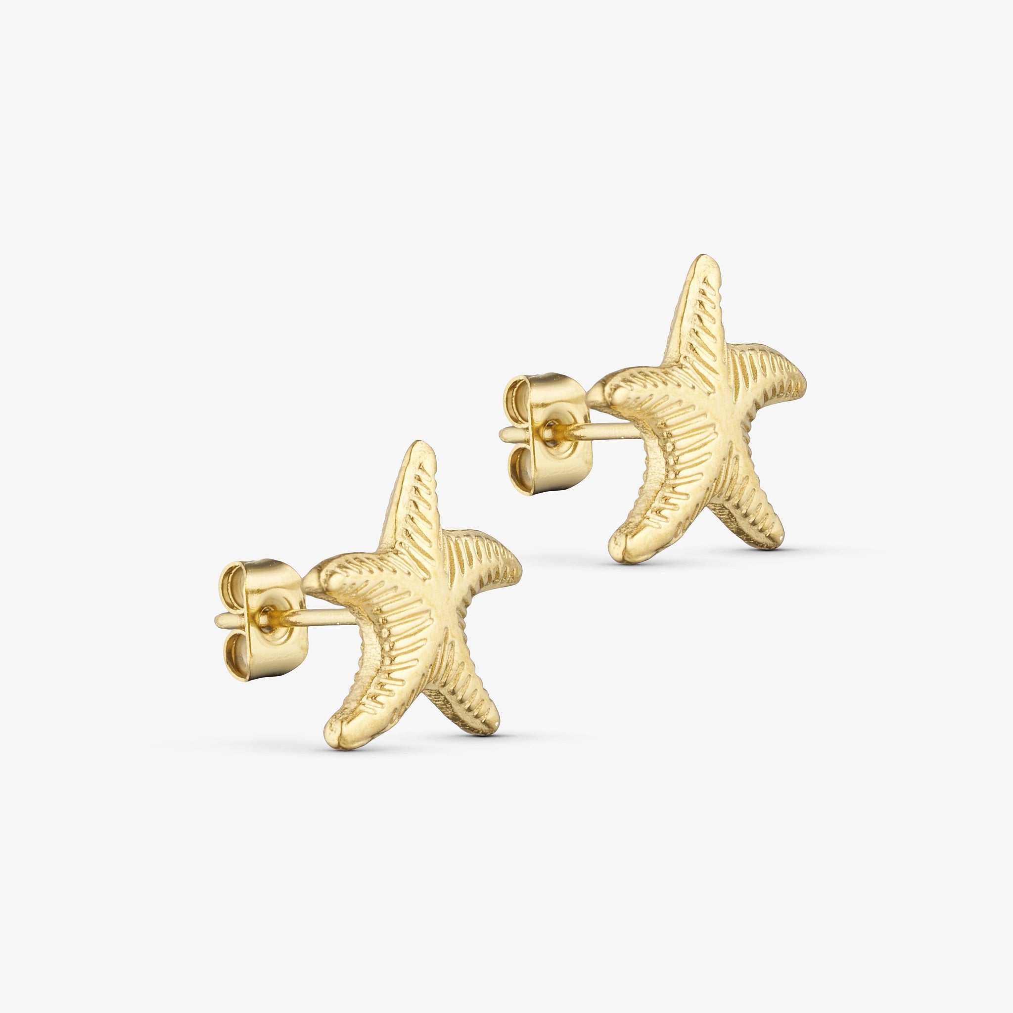 Wolff Jewelry Sea Star Earstud Øreringe 18 karat guldbelagt