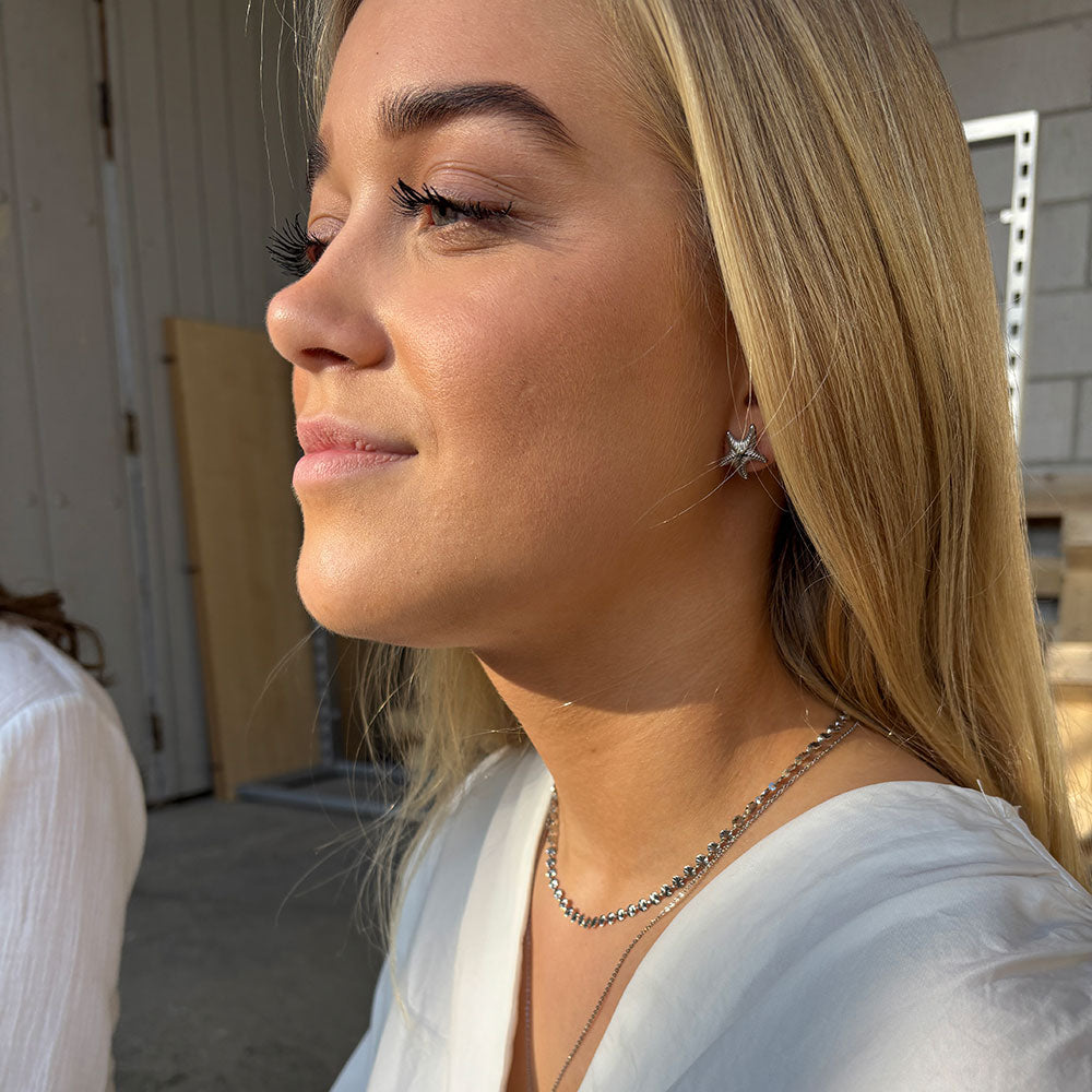 Wolff Jewelry Sea Star Earstud Øreringe Sølvfarvet