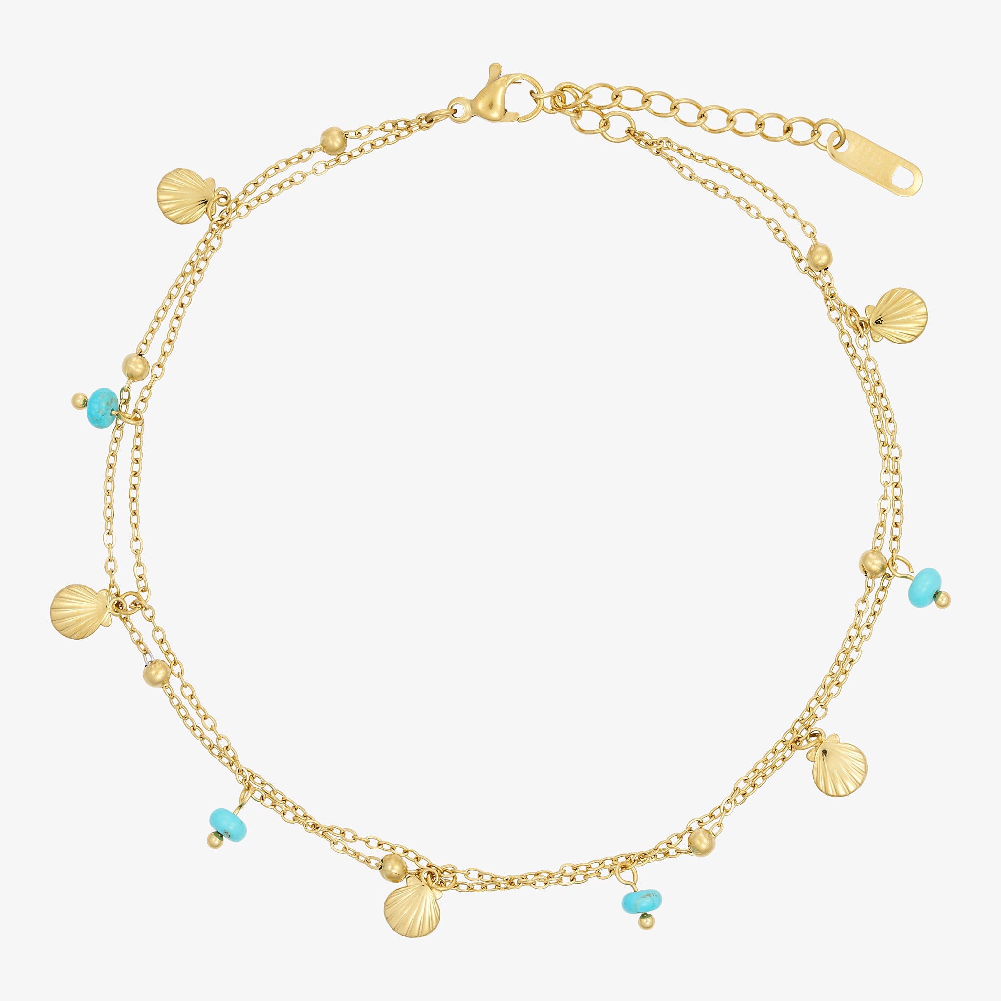 Wolff Jewelry Shelli Anklet Ankelkæder 18 karat guldbelagt