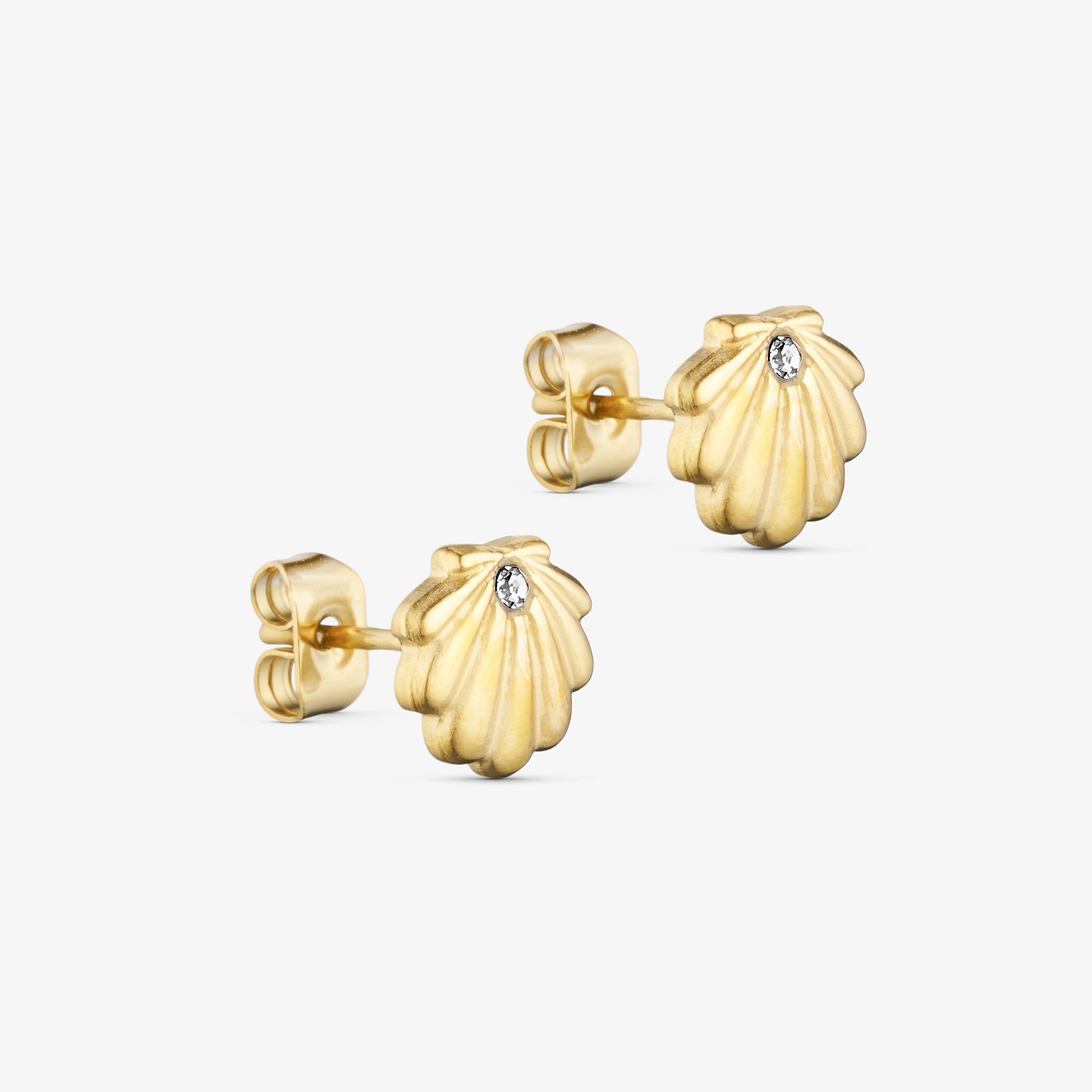 Wolff Jewelry Shelli Earstud Øreringe 18 karat guldbelagt