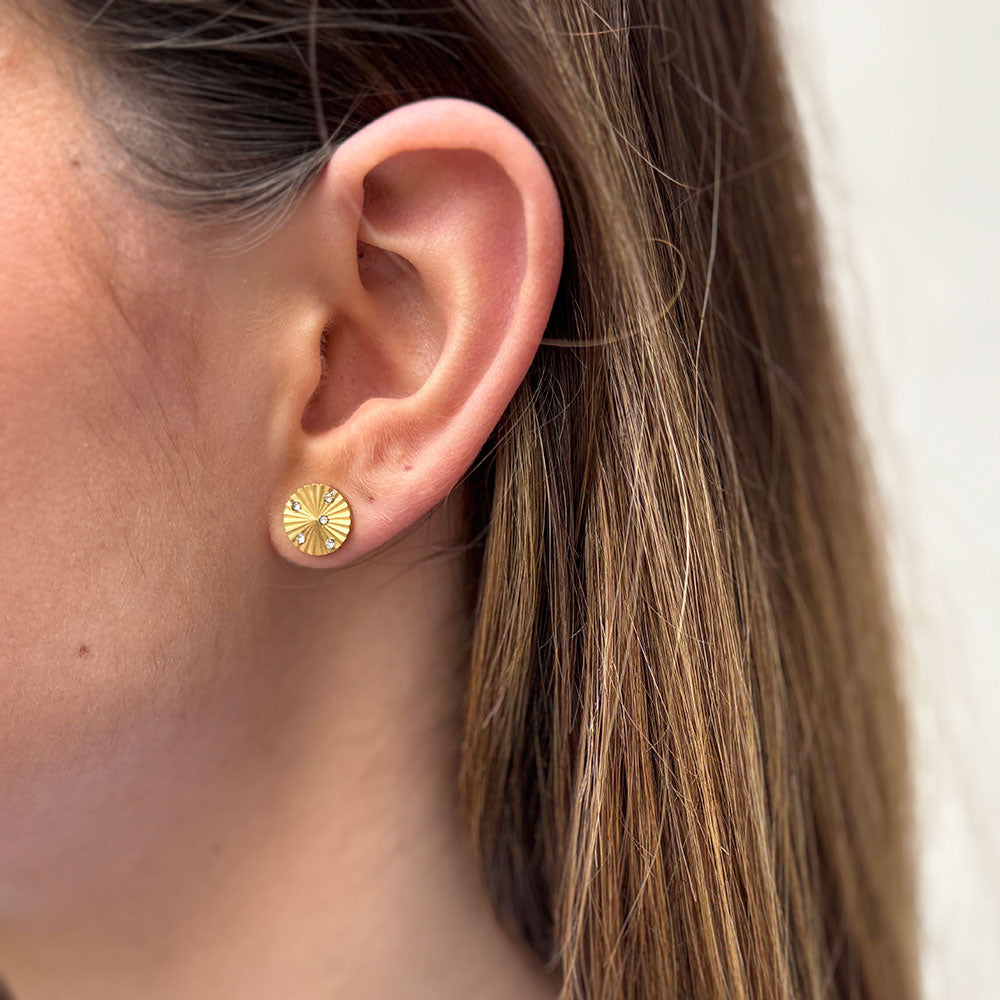 Wolff Jewelry Sunny Shine Earring Øreringe 18 karat guldbelagt