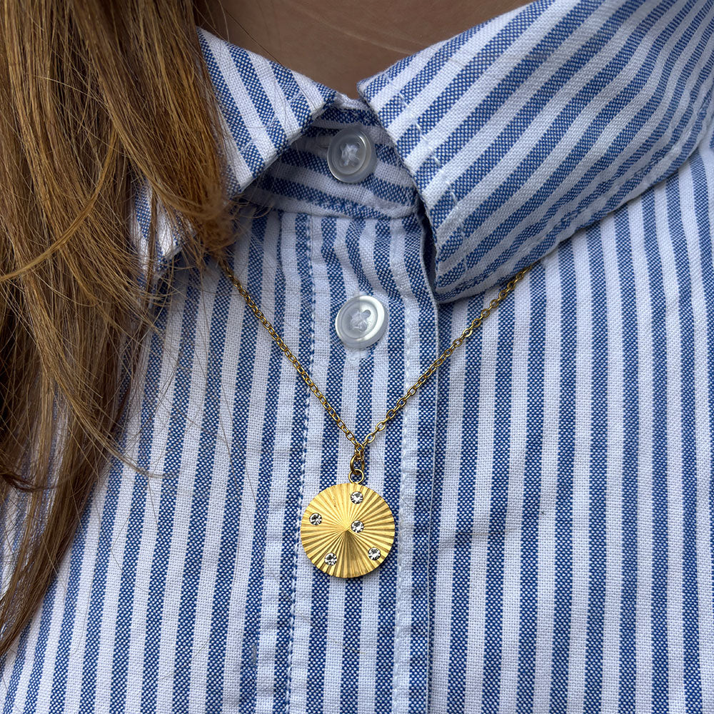 Wolff Jewelry Sunny Shine Necklace Halskæder 18 karat guldbelagt