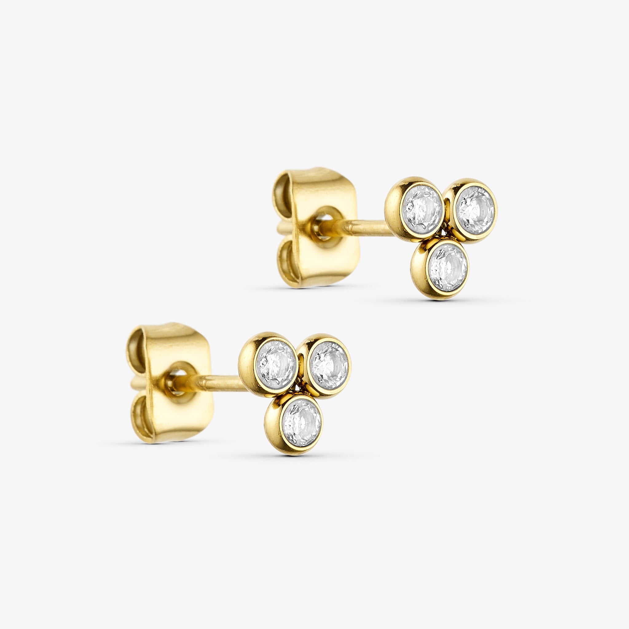 Wolff Jewelry Tara Earstuds Øreringe 18 karat guldbelagt