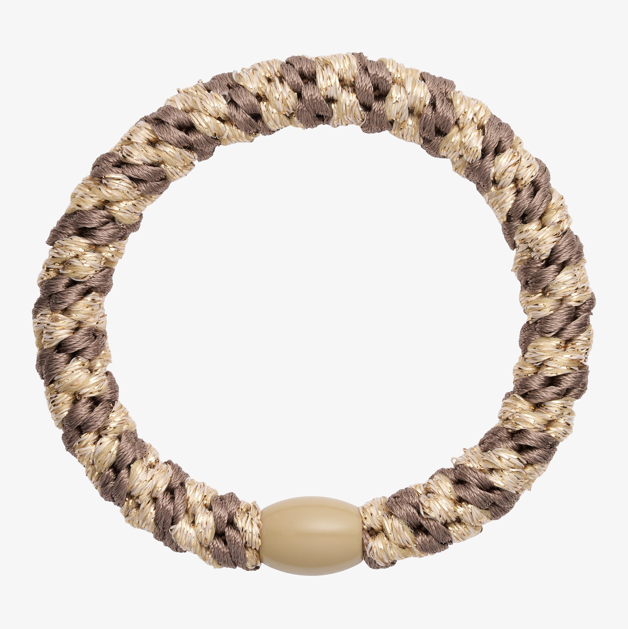 Wolff Jewelry Hair Boble Elastic Hårelastikker Taupe/Gold