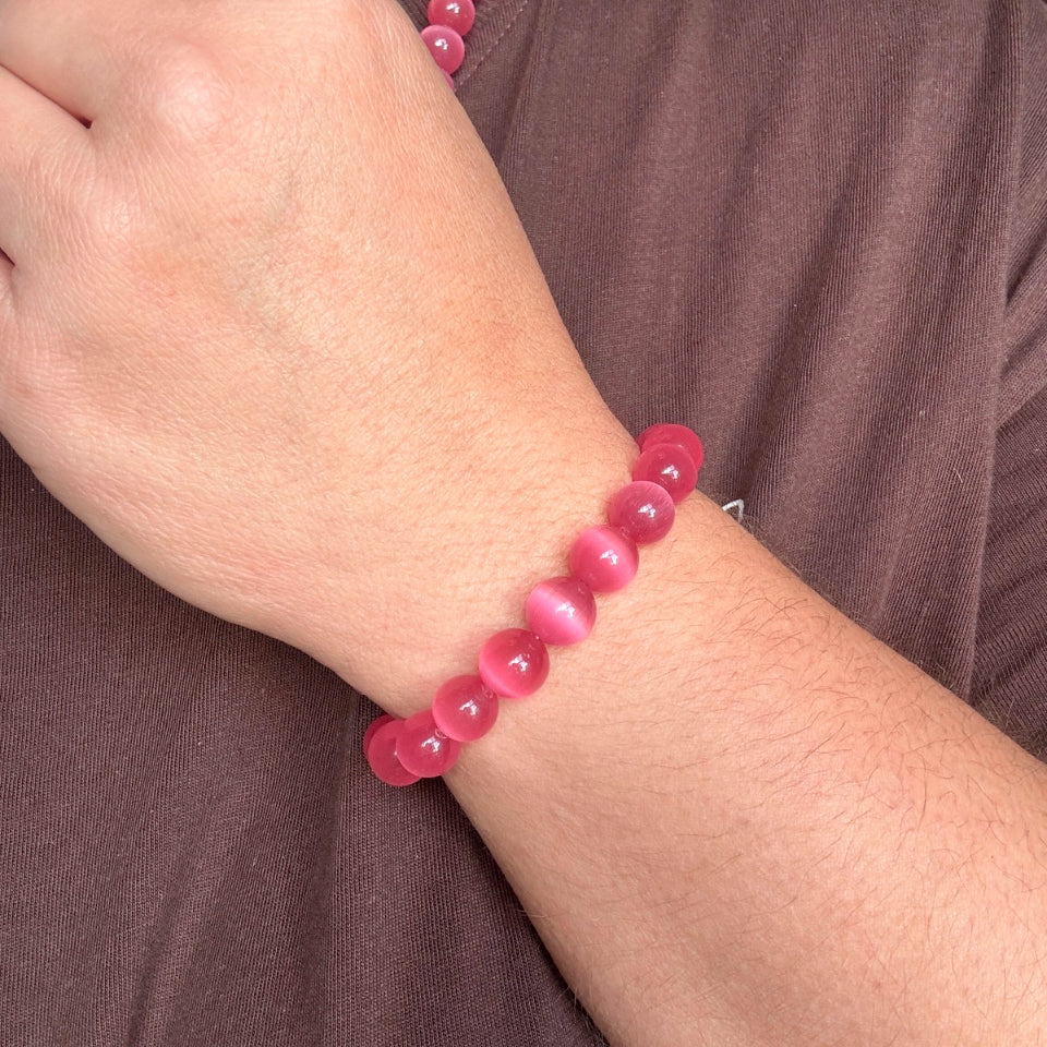 Wolff Jewelry Jusi Pearl Bracelet Armbånd Dark Rose