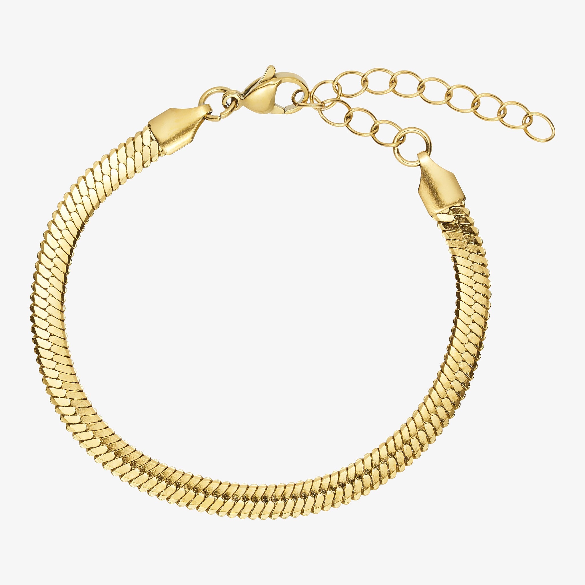 Wolff Jewelry Kleo Big bracelet 5mm Armbånd 18 karat guldbelagt