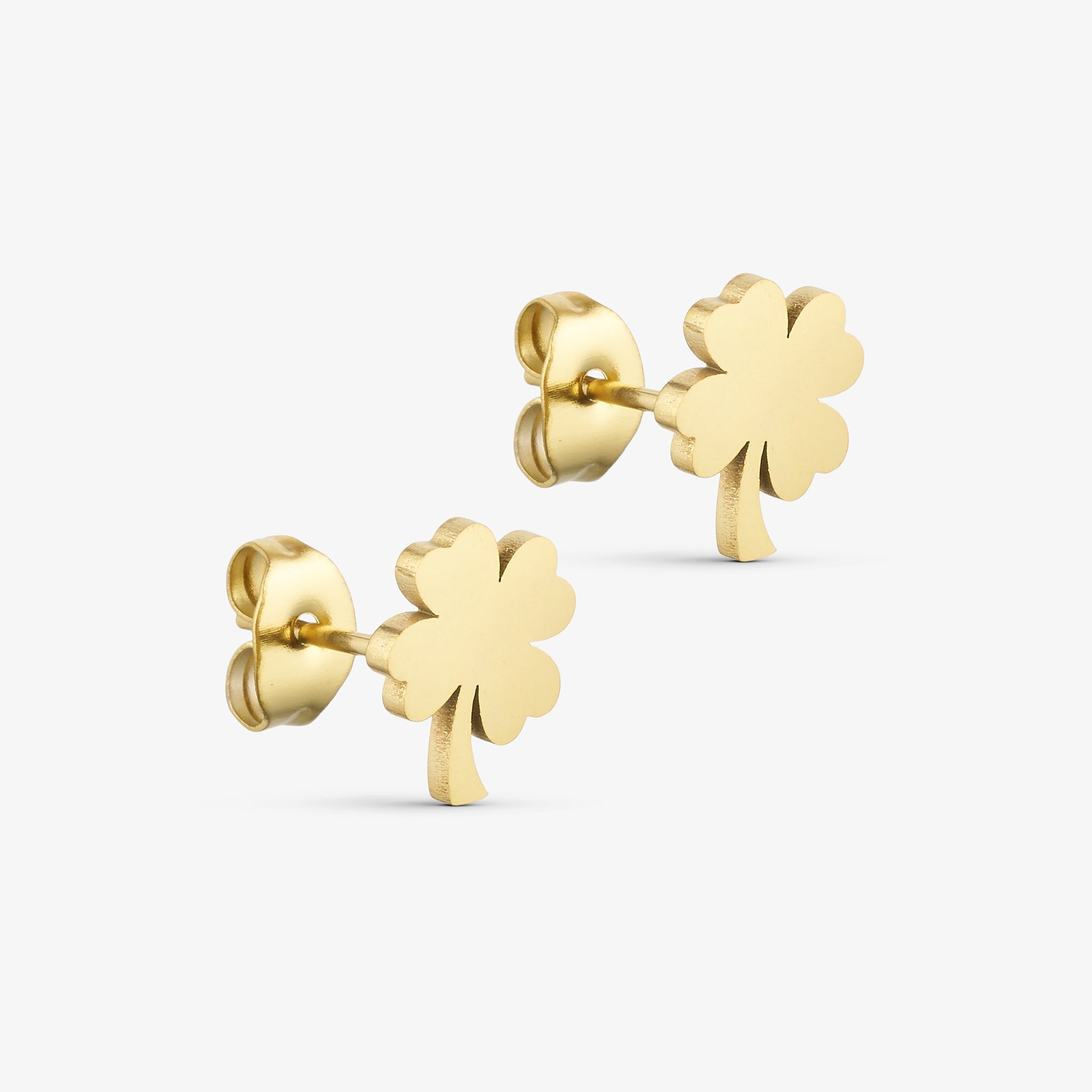 Wolff Jewelry Lucky Stud Øreringe 18 karat guldbelagt