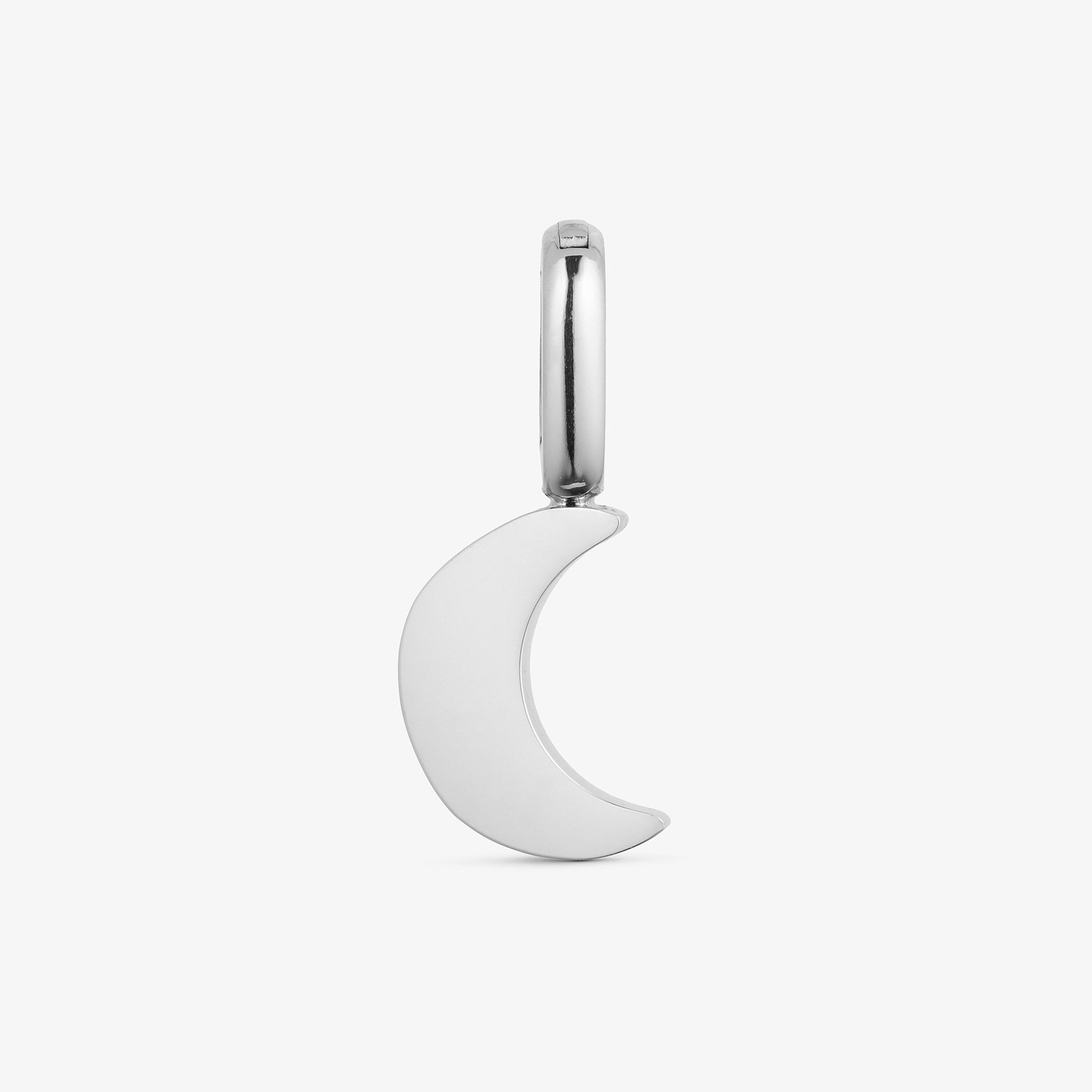 Wolff Jewelry Moon Charm Charms Sølvfarvet