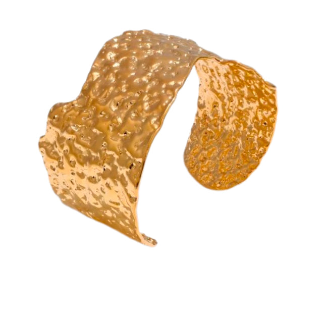 Wolff Jewelry Rustic Big Bangle Armbånd 18 karat guldbelagt