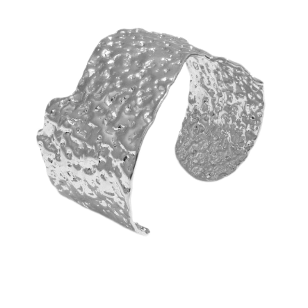 Wolff Jewelry Rustic Big Bangle Armbånd Sølvfarvet
