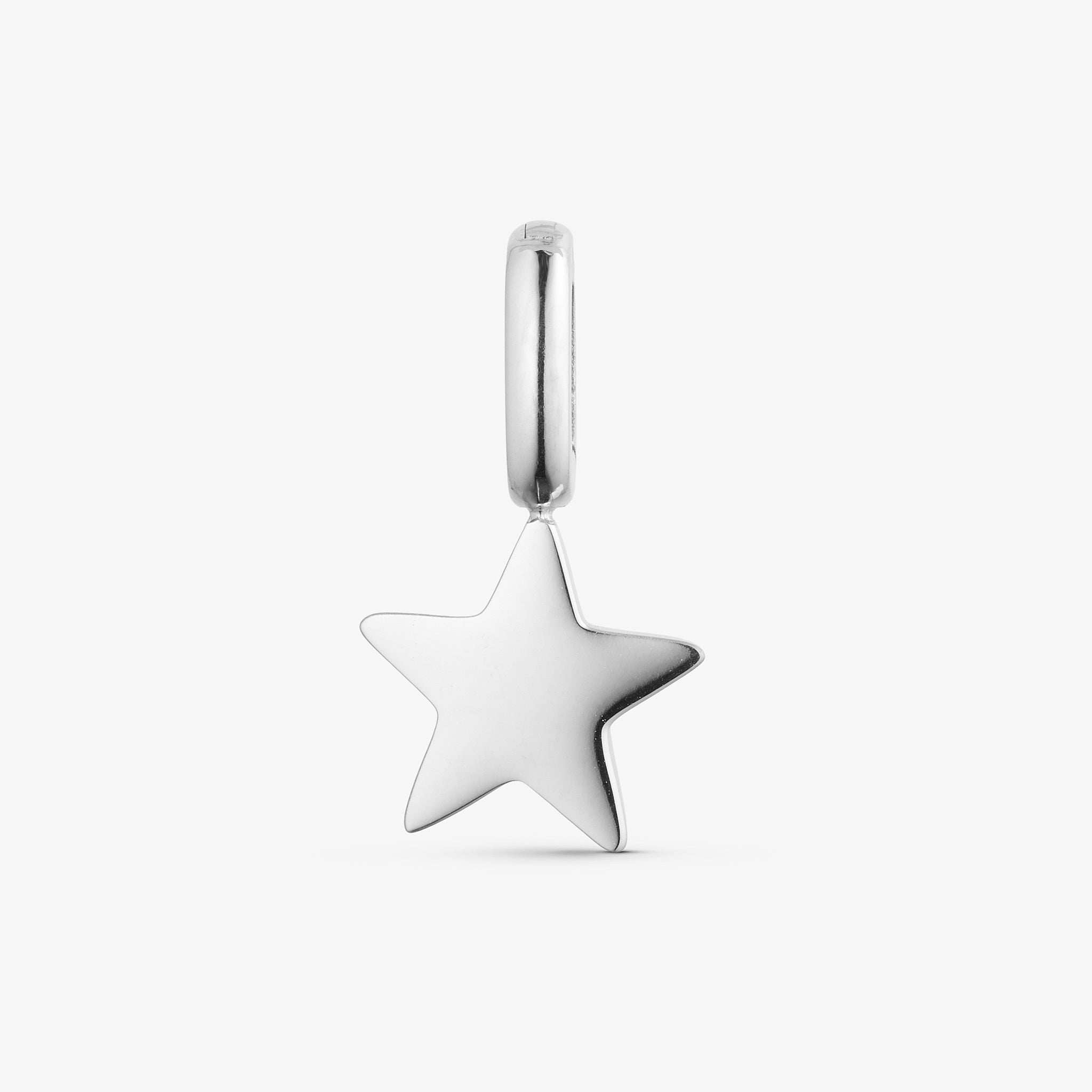 Wolff Jewelry Star Charm Charms Sølvfarvet