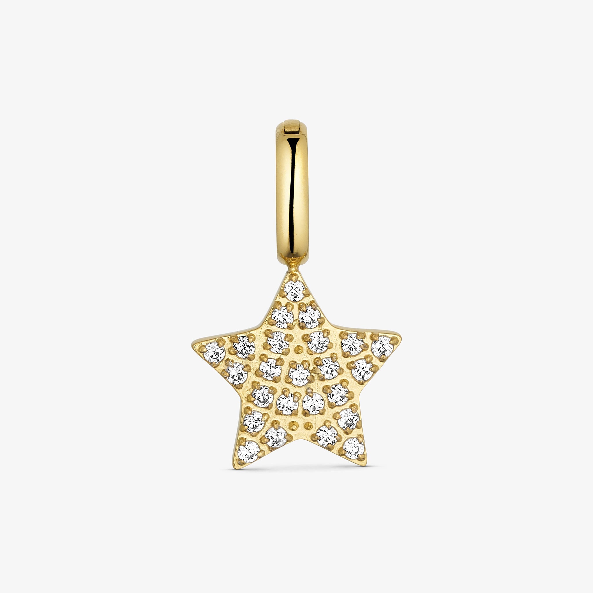 Wolff Jewelry Star Shine Charm Charms 18 karat guldbelagt