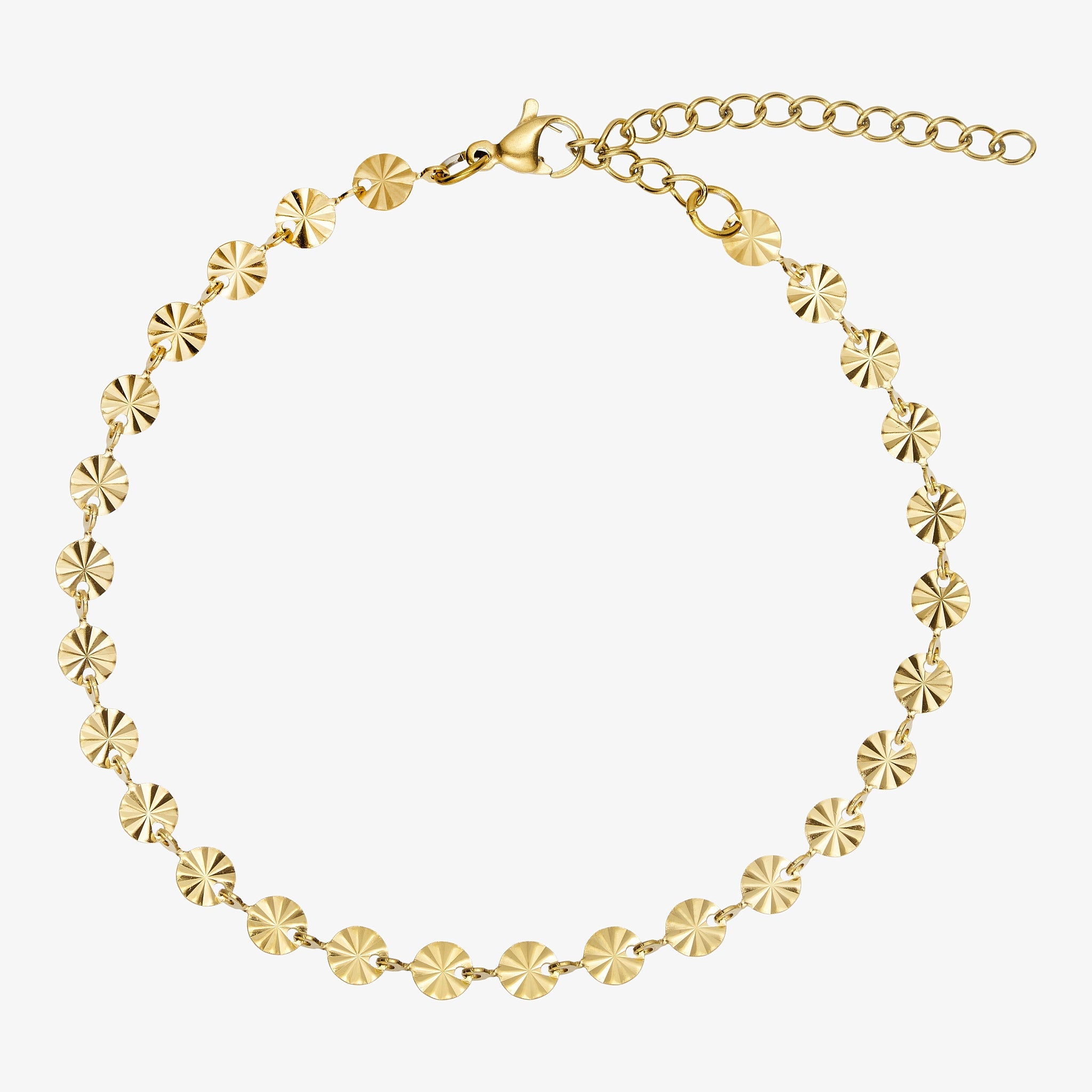 Wolff Jewelry Sunny Chain Anklet Ankelkæder 18 karat guldbelagt